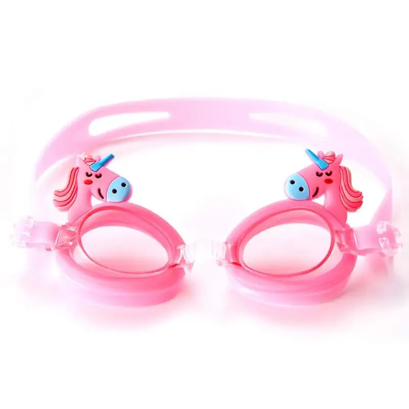 Плавательные очки для детей, милые Мультяшные противотуманные очки для плавания, детские очки для серфинга, очки для серфинга для мальчиков и девочек - Цвет: Pink
