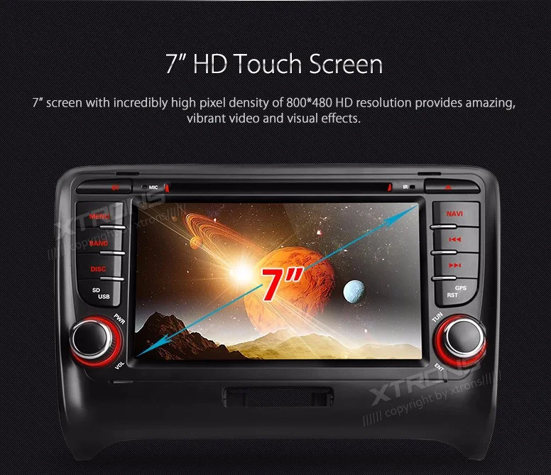 Flash Deal 7" Special Car DVD for Audi TT MK2 2006-2014 with Original UI/Appearance Design & Dual Channel CanBus System 10