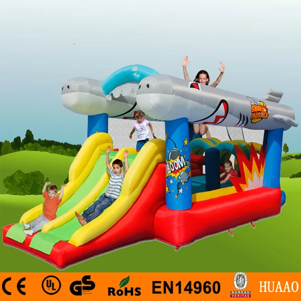 

Free Shipping Flyfish Inflatable Bouncer Slide for kids with Free CE blower