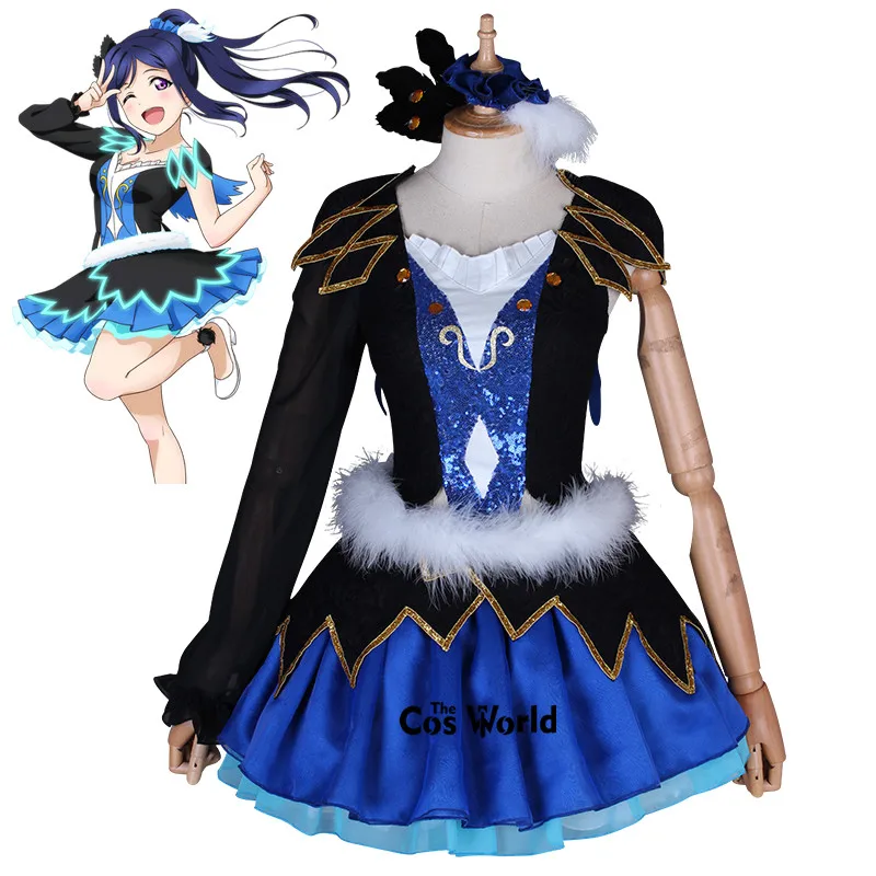 Love Live Sunshine Aqours воды синий новый мир Kanan Matsuura Топы платье униформа наряд аниме