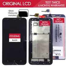 Original TESTED TFT IPS 1280x720 Display For ASUS Zenfone 2 ZE550ML LCD Touch Screen With Frame