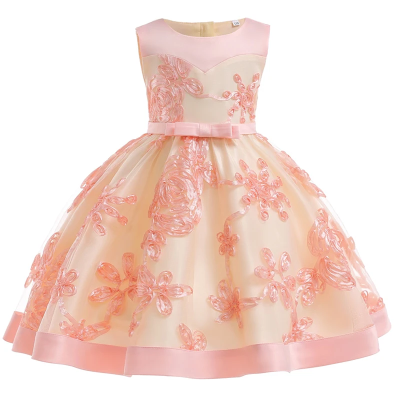 

Baby Embroidered Formal Princess Dress for Girl Elegant Birthday Party Dress Girl Dress Baby Girl Christmas Clothes 2-10 Years