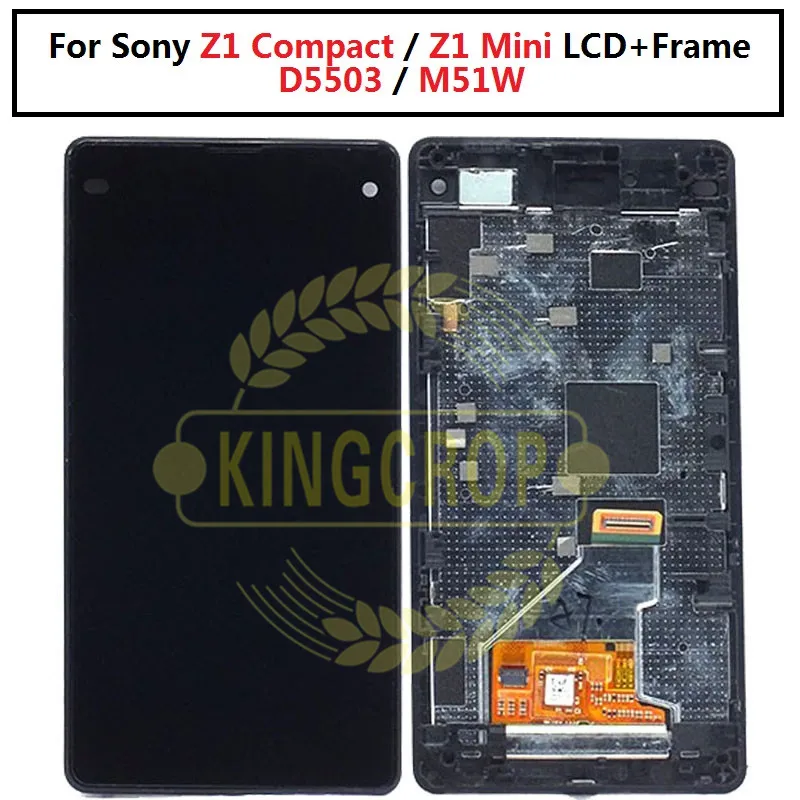 Для SONY Xperia Z1 Компактный ЖК-дисплей сенсорный экран дигитайзер в сборе Замена M51w