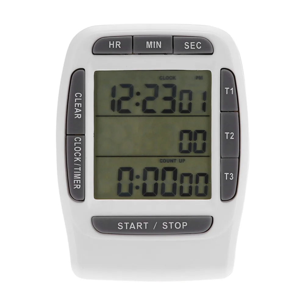 NEW Portable Digital LCD Multi Channel Timer 3 Channel Timers Accurate