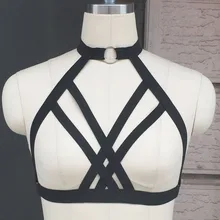 font b Women b font New Black Harness cage font b bra b font Exotic