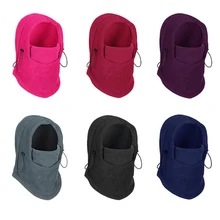 CAR-partment Adjustable Black Warm Fleece Winter Masks Ski Face CS Mask Hat Protected Ear Beanies Ski Skull Snowboard Cap