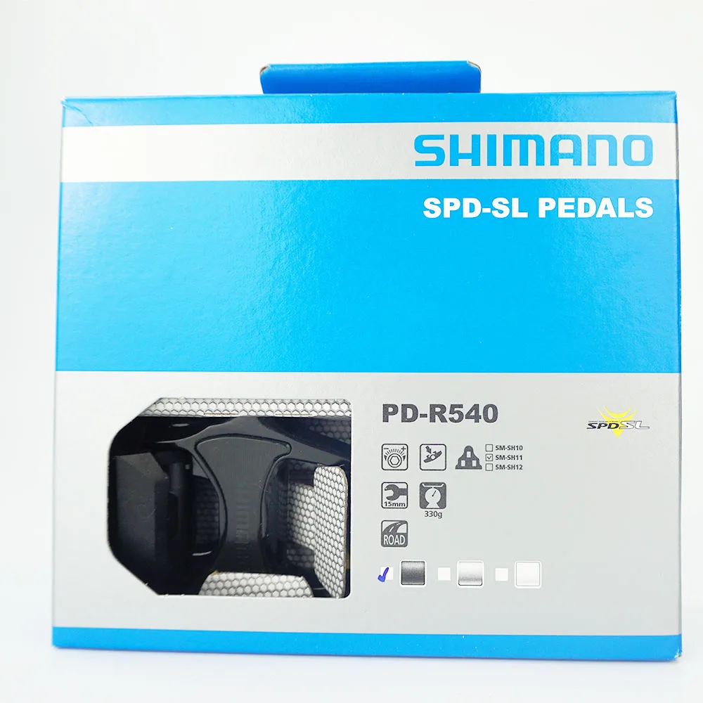 Shimano PD-R540 педаль самоблокирующийся Spd педали SPD-sl велосипедный racer R540 педаль черный серебристый для дорожного велосипеда Spd