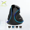 Delux – souris verticale de jeu M618 PLUS, filaire, ergonomique, sans fil, 6 boutons, optique, 4000 DPI, main droite, pour ordinateur PC et portable ► Photo 2/6