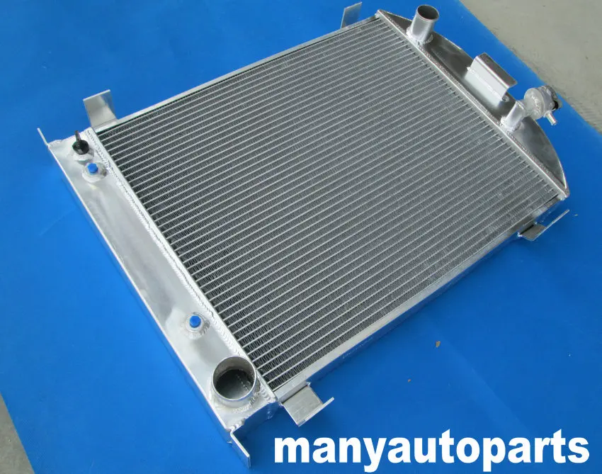 Aluminum Radiator For 1932 Ford HI-BOY Grill Shells 3ROW CHEVY Engine