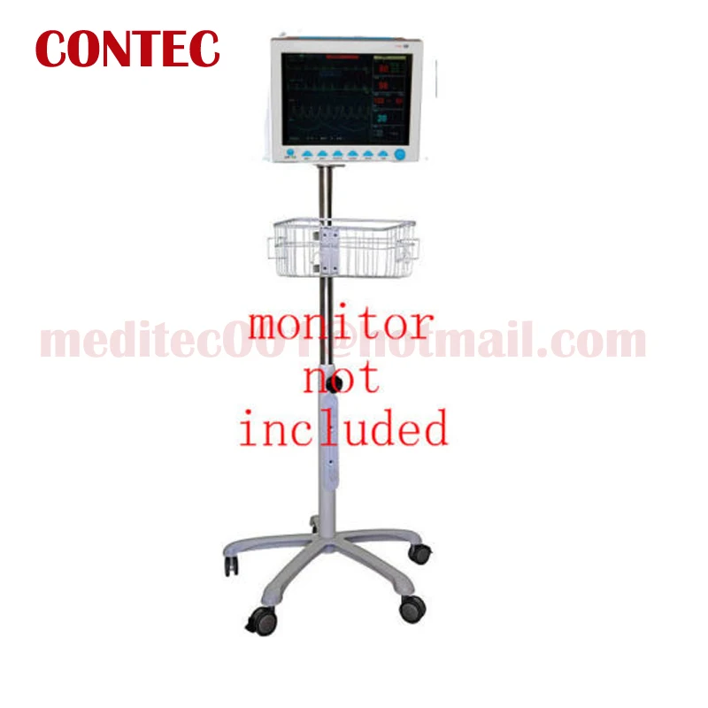 

Mobile trolley Cart Roll CONTEC BRAND Rolling Stand wheel for ICU Patient Monitors CMS6000, CMS6500, CMS7000, CMS8000, CMS9000