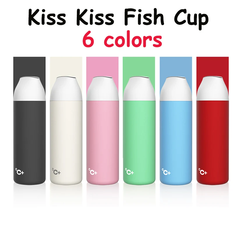 

Updated Xiaomi Kiss Kiss Fish 525ml Function Cook Egg Tea Nutrition Cup With OLED Temperature Screen Stainless steel Vacuum Cup