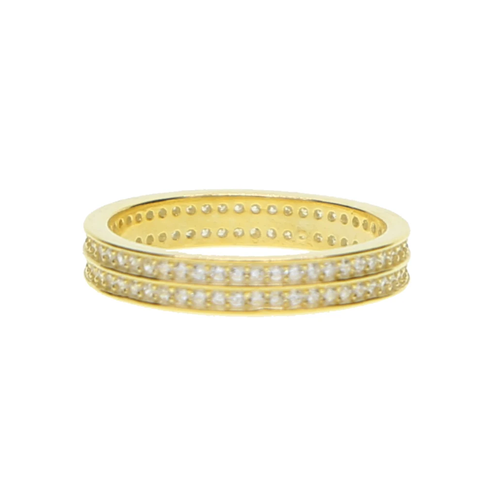 Высокое качество 925 серебро свадебное кольцо 3 цвета кольца с цирконием модное кольцо тонкое Вечность Группа микроскопические ювелирные украшения