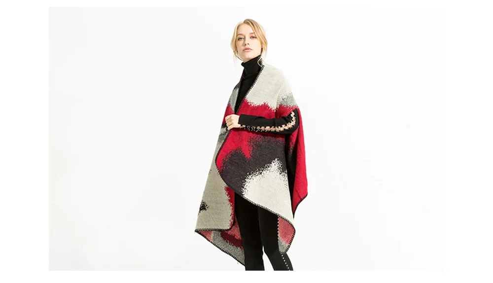 Women Warm Poncho (5)