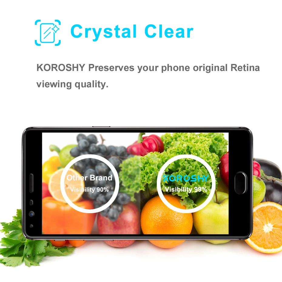 KOROSHY Tempered Glass for OnePlus 3 3T Three T OnePlus3 OnePlus3T One Plus 1+3T 1+3 Full Cover Screen Protector 9H Glass Film (3)