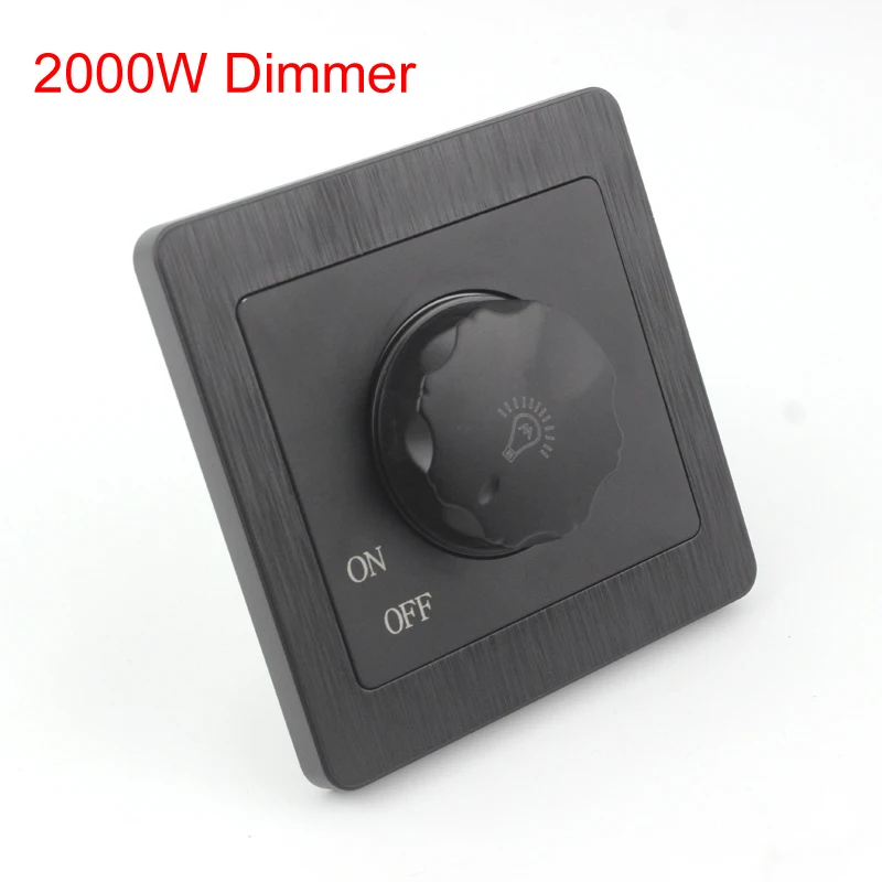 High Power Dimmer 2000W 220V Wall Dimming Switch Incandescent Light