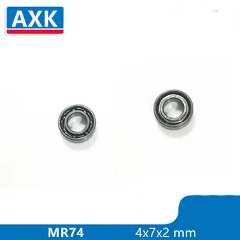

AXK 50Pcs MR74 open 4x7x2 mm Deep groove ball bearing Miniature bearing High qualit