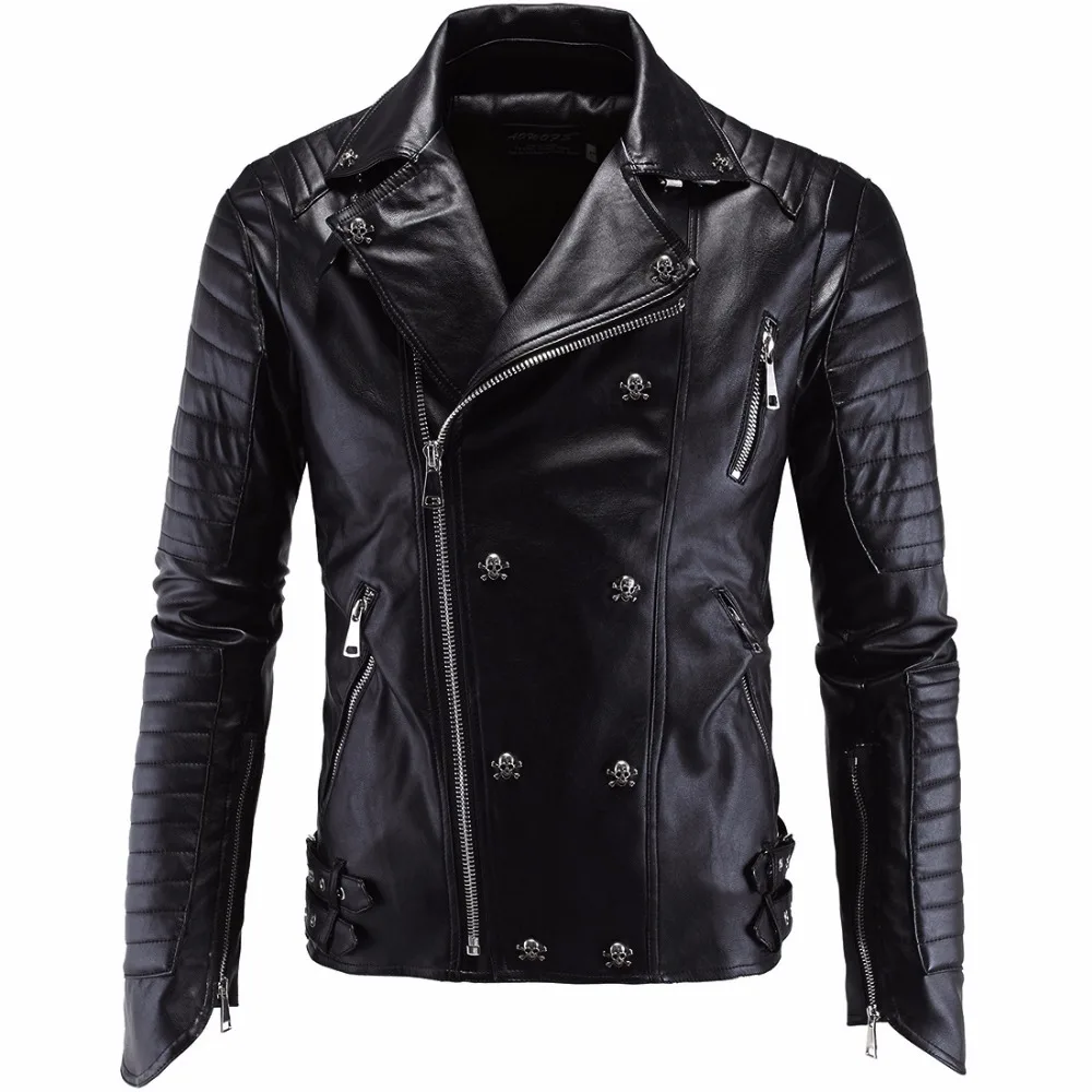 High Quality Leather Jacket Men Coats Plus Size M5XL Brand New
