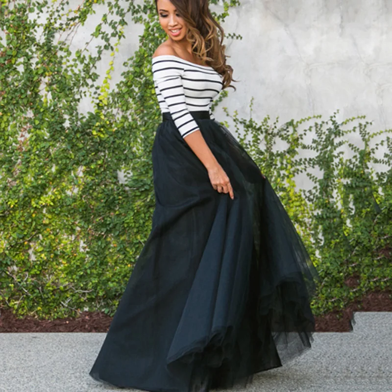 black bridesmaid skirt