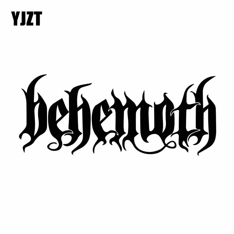 YJZT 17 4 см * 7 1 ослепительно слово Бегемот автомобиля Стикеры орнамент виниловые