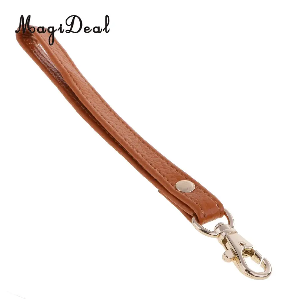 MagiDeal Simple Strap Design Genuine Leather Wristlet Wrist Bag Strap Replacements For Clutch Purse Handbags Parts