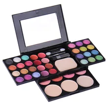 Сексуальные Разноцветные Тени для век, водостойкие тени для макияжа, палитра теней для век, пудра, румяна, помада, композиция, косметический набор