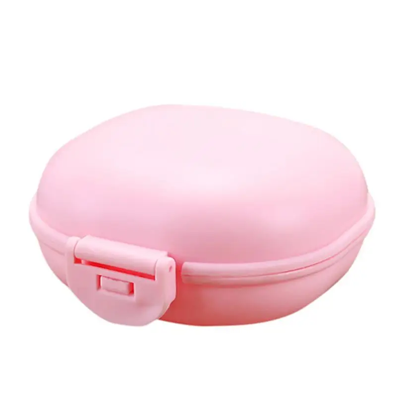 ISHOWTIEADA 1 шт. чехол для посуды для ванной комнаты домашний душ дорожный держатель Контейнер для мыла пластиковая Коробка для мыла диспенсер 0529 - Цвет: pink