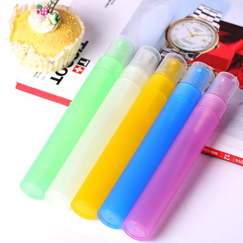 

30ml Refillable Perfume Atomizer 5color/lot Plastic Empty Portable Travel Perfume Bottle With Spray Perfume&Women
