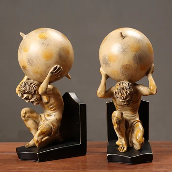 

Table Ornament Creative A Pair Of Hercules Carrying A Sphere Home Figure Ornament Figure For Wedding Home Ornament