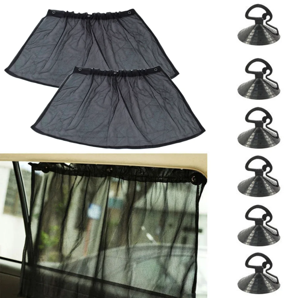 2X Car Side Window Curtain UV Protection Sunshade Suction Cup For Toyota Prius Prius c Probox Progres Pronard RAV 4 Rush Sai 2X Car Side Window Curtain UV Protection Sunshade Suction Cup For Toyota Prius Prius c Probox Progres Pronard RAV 4 Rush Sai
