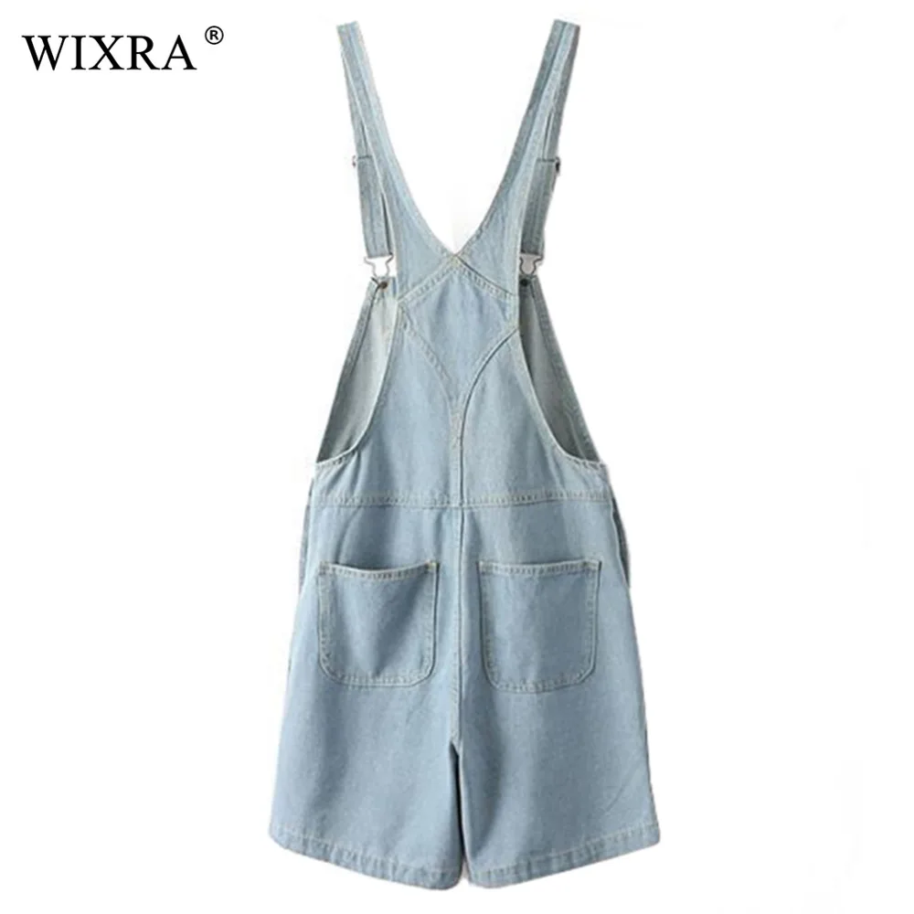 WIXRA новый джинсовый комбинезон шорты женская одежда Модная классика джинсовые с