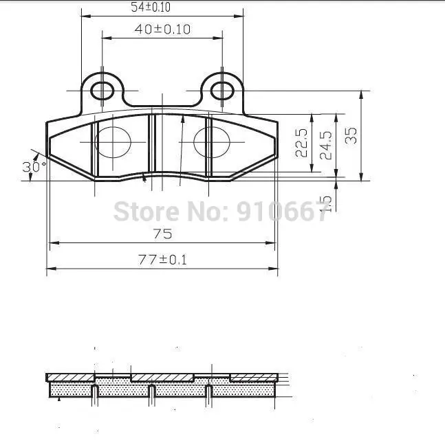 250 багги тормозные колодки, go kart тормозные колодки, quad тормозные колодки, для goka, roketa, nanyi багги