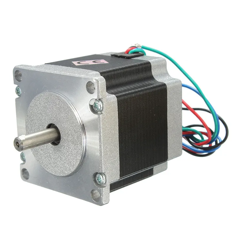

3D Printer Accessories Nema 23 DC24V Stepper Motor Single Shaft 12.6Kgcm 1.8 Degre 4 Leads 56mm 4 Channel for CNC XYZ