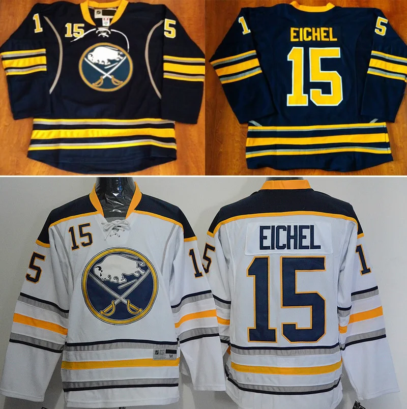 Free Shipping Mens Buffalo Sabres Ice Hockey Jerseys 15 Jack Eichel