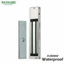 RAYKUBE 280 кг(600lbs) Магнитный Водонепроницаемый Электрический замок для система контроля допуска к двери R-280MW