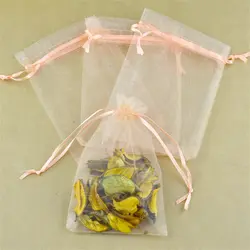 100 шт. 11x16 см подарочные мешочки из органзы champange цвет тянущаяся органза сумки для Свадебный Рождественский подарок Бесплатная доставка