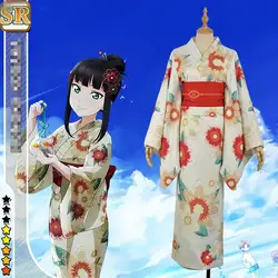 [Настройка] 2018 Aqours Love Live солнце! Kurosawa Dia халат кимоно Косплэй костюм для Для женщин Hallowmas Бесплатная доставка Новый