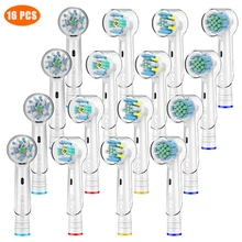 16 PCS NEW MODELS Replacement Toothbrush Heads for Oral B Electric Toothbrush with Toothbrush Head Covers цена 16 PCS NEW MODELS Replacement Toothbrush Heads for Oral B Electric Toothbrush with Toothbrush Head Covers цены онлайн