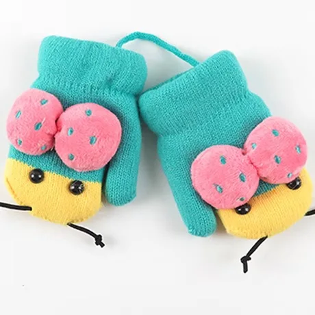 Детские перчатки 6 цветов на выбор милые модные детские дешевые перчатки из акрила зимние детские перчатки