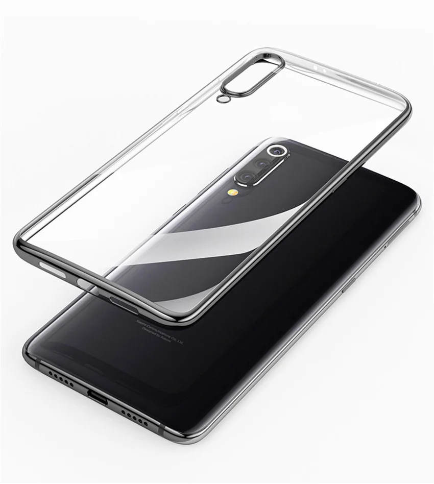 For Xiaomi Mi 9 Case 3D Laser Plating Bumper TPU Soft Clear Cover For Xiaomi Mi 9 SE Xiomi Mi9 Transparent Phone Cases (6)