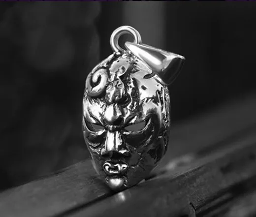 

JOJO BIZZARE Adventure Jotaro Mask Pendent Necklace 925 Sterling Silver in gift box Free shipping