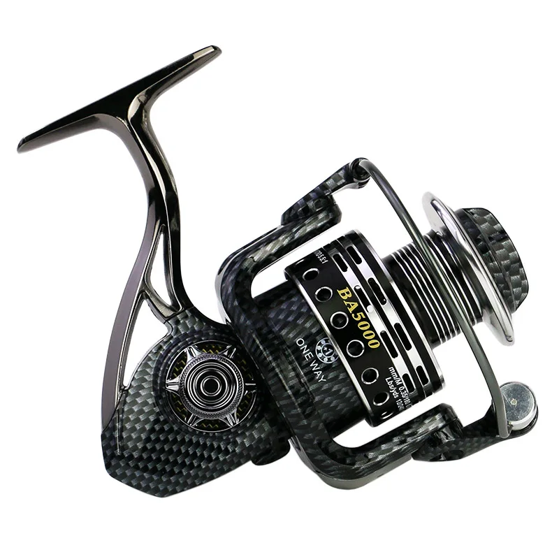 

BA1000-7000 One Way Gapless All Metal Fishing Reel 5.5:1 Strengthened Fishing Tackle Wheel Angling Coil Wheel Isca de pesca