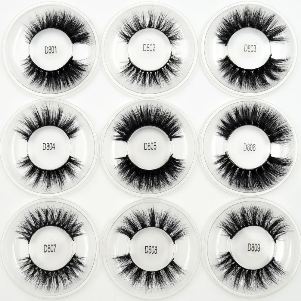 Ресницы искусственные прозрачные норковые 16 стилей 100 пар|mink eyelashes|mink eyelashes