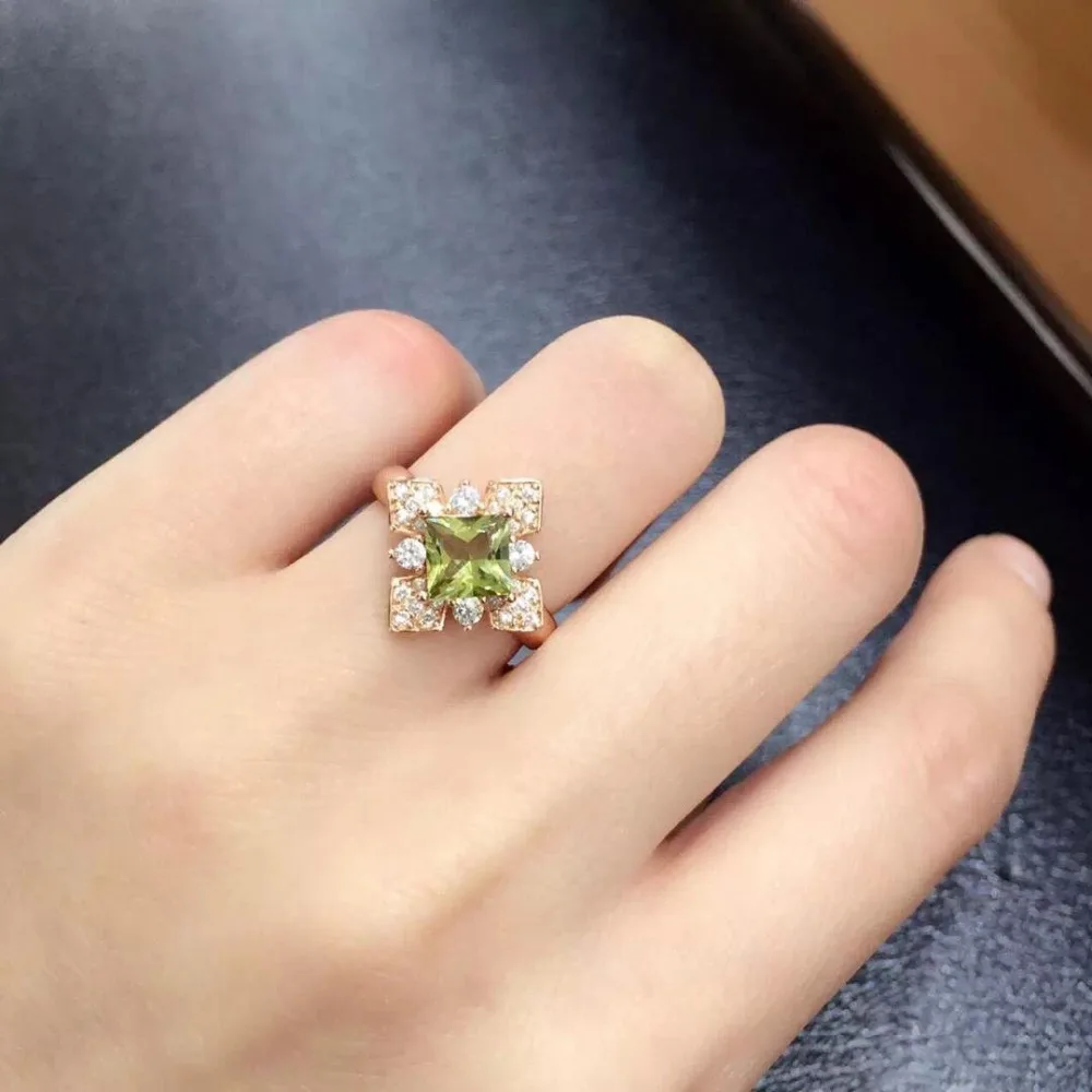 

Anillos Qi Xuan_Fashion Jewelry_Tourmaline Stone Elegant Woman Rings_Rose Gold Color Fashion Rings_manufacturer Directly Sales