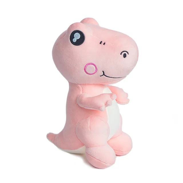 Новые милые плюшевые игрушки 25-60 см в виде динозавра из мультфильма, мягкие куклы в виде животных, детские подарки на день рождения и Рождество для девочек - Цвет: pink