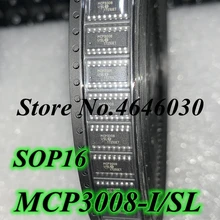 MCP3008-I/SL SOP16 MCP3008 SOP последовательный интерфейс SPI IC аналого-цифровой преобразователь