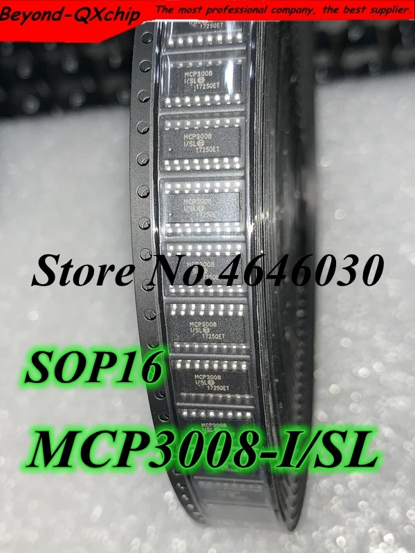 Новый MCP3008-I/SL SOP16 MCP3008 SOP последовательный интерфейс SPI IC аналогово-цифровой