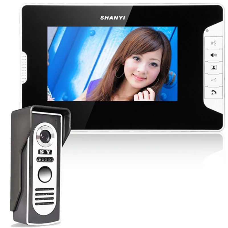 bilder für FREIES VERSCHIFFEN 7 zoll LCD farb-video-türsprechanlage Intercom System Wetterfeste Nachtsicht Home Security bilder für FREIES VERSCHIFFEN 7 zoll LCD farb-video-türsprechanlage Intercom System Wetterfeste Nachtsicht Home Security