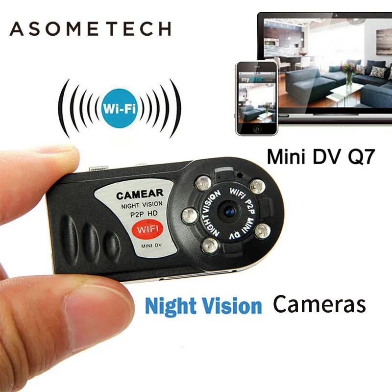 Мини q7 Камера 720 P Wi Fi DV DVR Беспроводной IP Cam новые видеокамеры Регистраторы