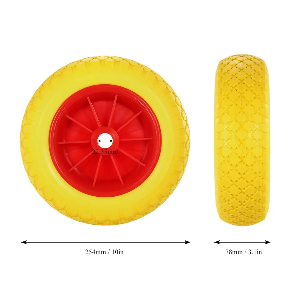 1 шт 8/10 дюймов прокол-доказательство колесо шины для каяк каноэ тележка замена шин Транспортная Тележка трейлер съемные колеса