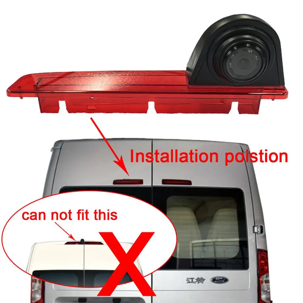 Для Ford Transit 3 2012-, Автомобильная камера заднего вида, парковочная камера, задний тормозной светильник, Автомобильная камера HD, водонепроницаемая